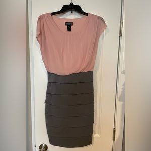 Pink and gray dress size 10 like new